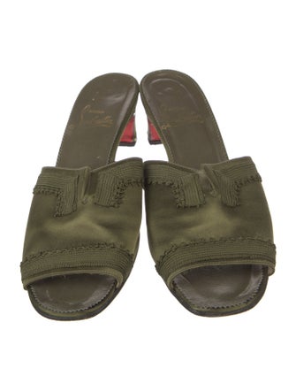 Christian Louboutin Satin Slides