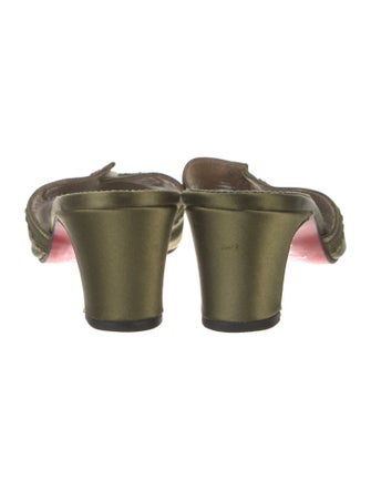 Christian Louboutin Satin Slides