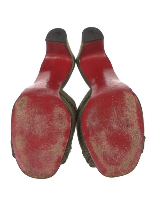 Christian Louboutin Satin Slides