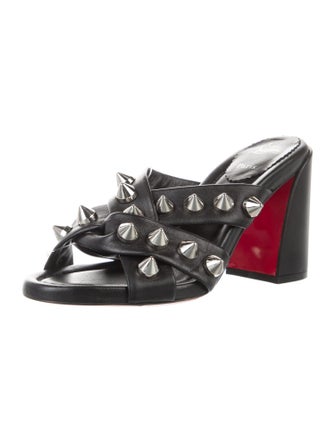 Christian Louboutin Spika Club Spike Accents Slides