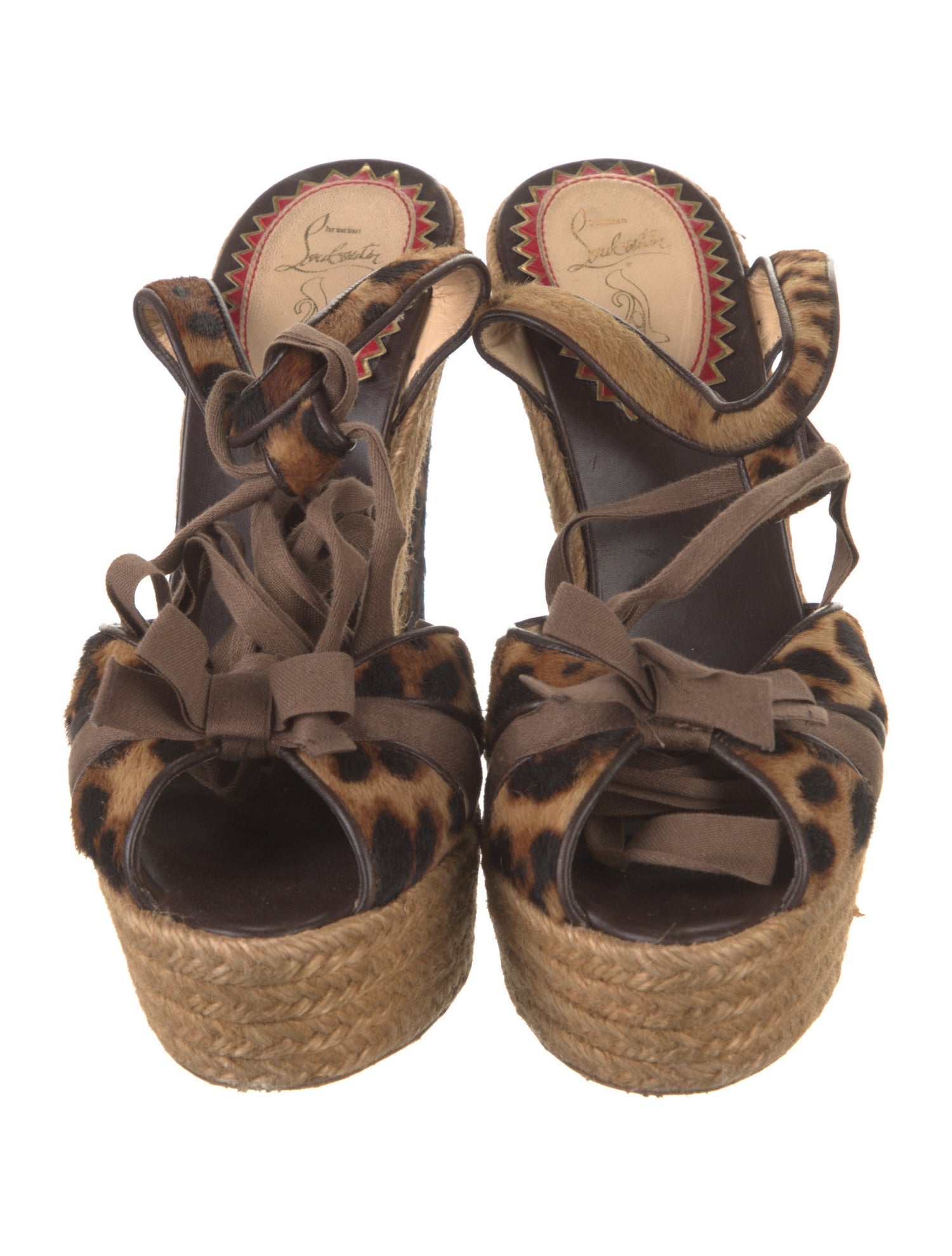 Christian Louboutin Ponyhair Animal Print Espadrilles
