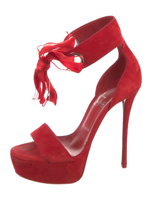 Christian Louboutin Suede D'Orsay Pumps