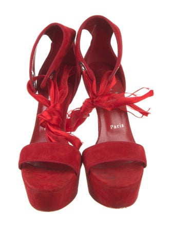 Christian Louboutin Suede D'Orsay Pumps