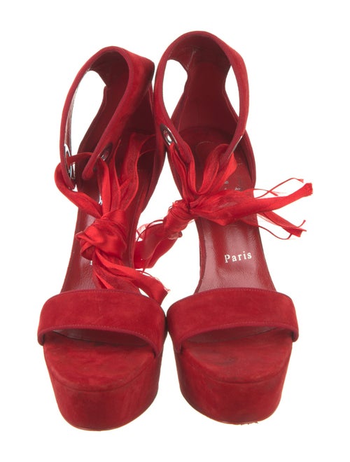 Christian Louboutin Suede D'Orsay Pumps