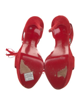 Christian Louboutin Suede D'Orsay Pumps