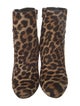 Christian Louboutin Ponyhair Animal Print Lace-Up Boots