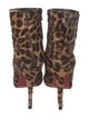Christian Louboutin Ponyhair Animal Print Lace-Up Boots
