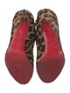 Christian Louboutin Ponyhair Animal Print Lace-Up Boots