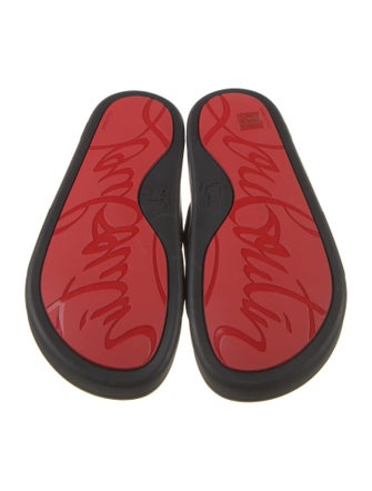 Christian Louboutin Spike Accents Neoprene Slides