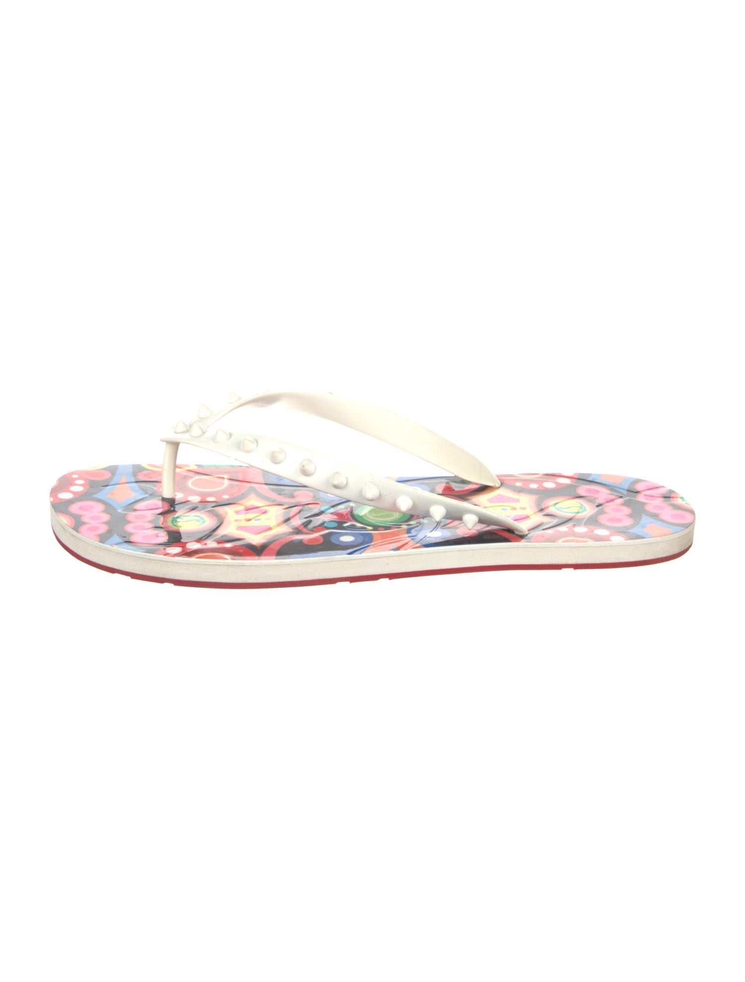 Christian Louboutin Rubber Printed Flip Flops