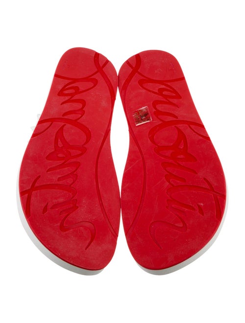 Christian Louboutin Spike Accents Rubber Flip Flops