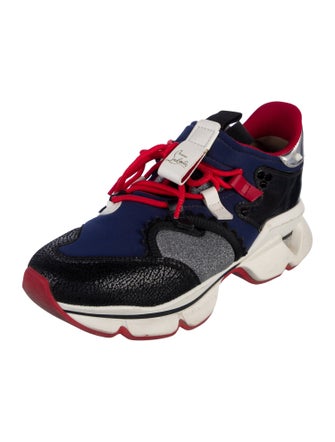 Christian Louboutin Neoprene Printed Athletic Sneakers