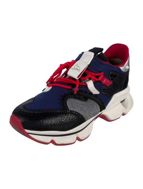 Christian Louboutin Neoprene Printed Athletic Sneakers