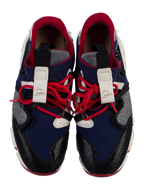Christian Louboutin Neoprene Printed Athletic Sneakers