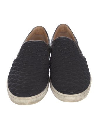 Christian Louboutin Nylon Colorblock Pattern Sneakers