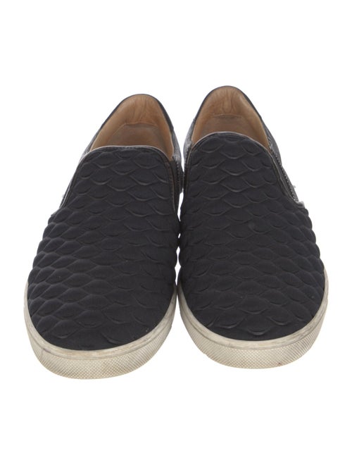 Christian Louboutin Nylon Colorblock Pattern Sneakers