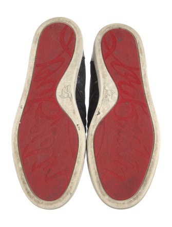 Christian Louboutin Nylon Colorblock Pattern Sneakers