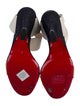 Christian Louboutin Leather Colorblock Pattern Slingback Sandals