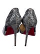Christian Louboutin Glitter Glitter Accents D'Orsay Pumps
