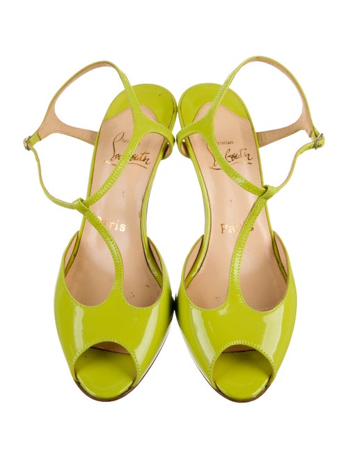 Christian Louboutin Patent Leather T-Strap Pumps