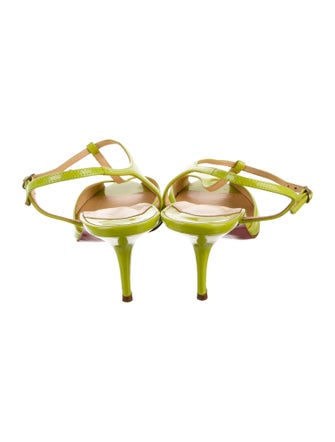 Christian Louboutin Patent Leather T-Strap Pumps