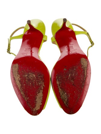 Christian Louboutin Patent Leather T-Strap Pumps