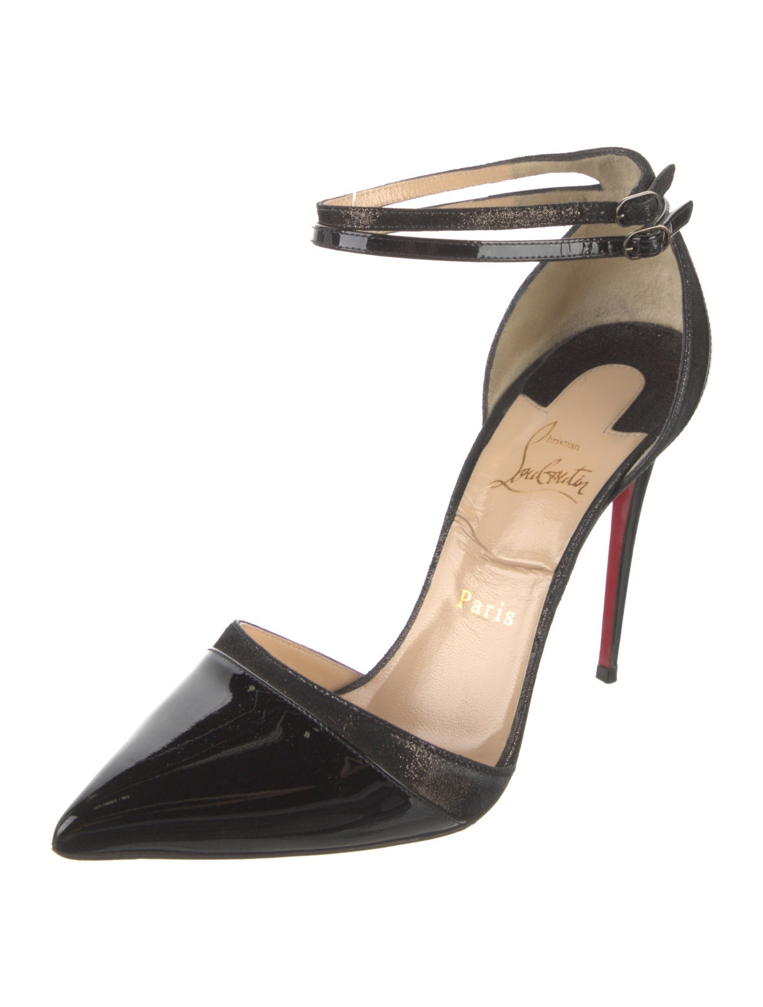 Christian Louboutin Patent Leather D'Orsay Pumps