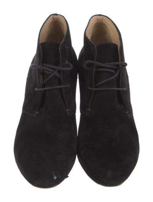 Christian Louboutin Suede Lace-Up Boots