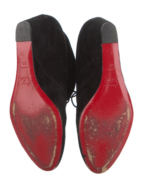 Christian Louboutin Suede Lace-Up Boots