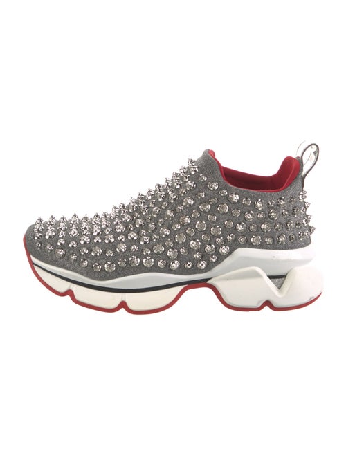 Christian Louboutin Spike Accents Studded Accents Sock Sneakers
