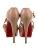 Christian Louboutin Cross Me Leather T-Strap Pumps