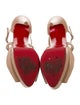 Christian Louboutin Cross Me Leather T-Strap Pumps