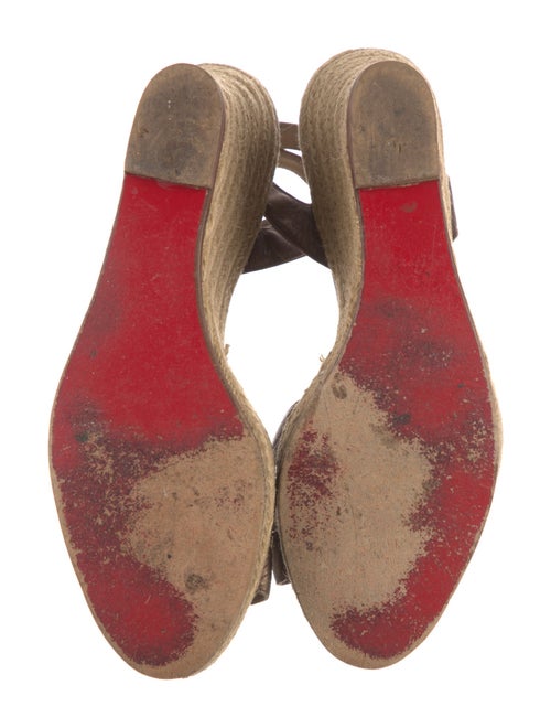 Christian Louboutin Leather Espadrilles