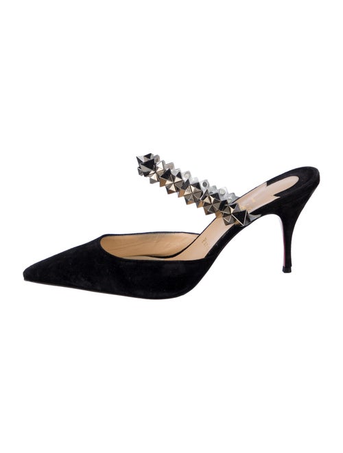 Christian Louboutin Planet Choc Spike Accents Mules