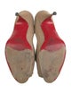 Christian Louboutin Canvas Bow Accents Pumps