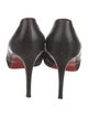 Christian Louboutin Leather Pleated Accents Pumps
