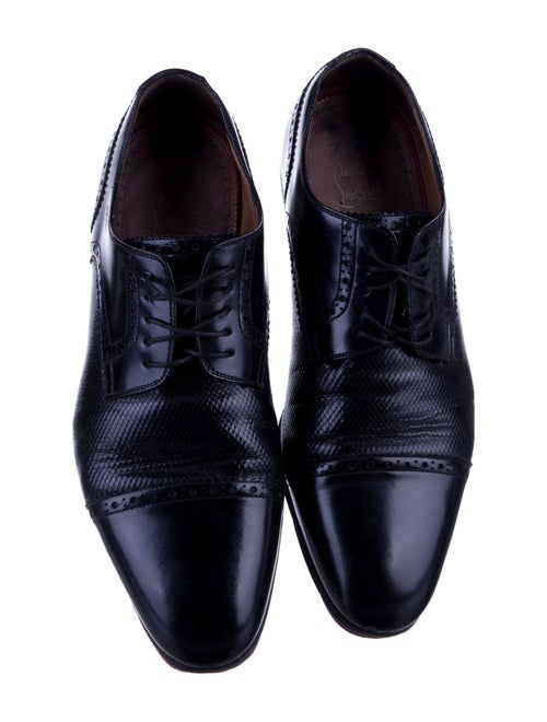 Christian Louboutin Leather Lasercut Accents Brogues