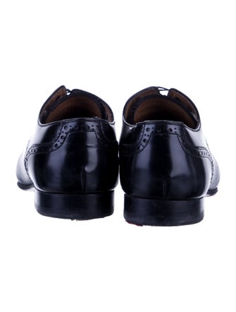 Christian Louboutin Leather Lasercut Accents Brogues