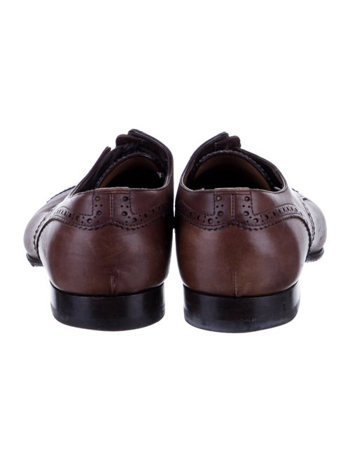 Christian Louboutin Leather Lasercut Accents Brogues