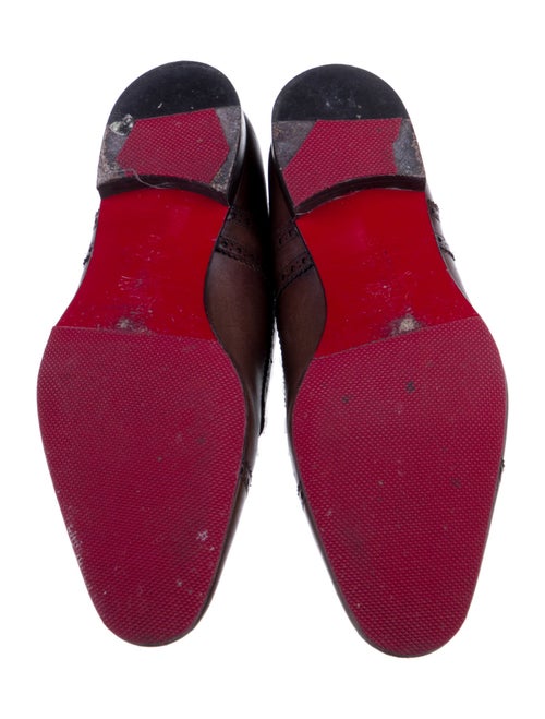 Christian Louboutin Leather Lasercut Accents Brogues