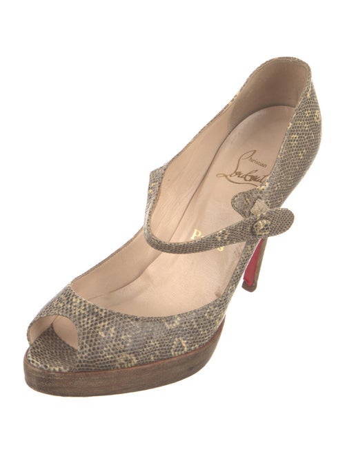Christian Louboutin Lizard Printed Pumps