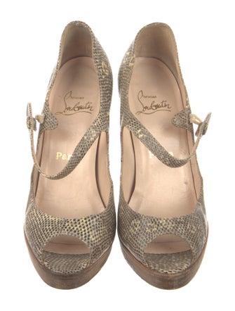 Christian Louboutin Lizard Printed Pumps