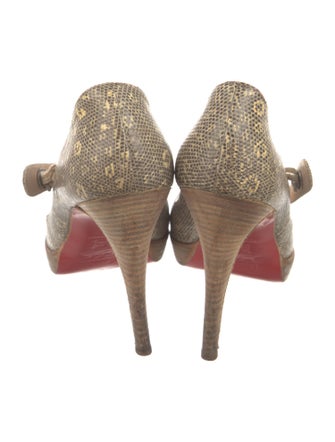 Christian Louboutin Lizard Printed Pumps