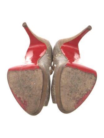 Christian Louboutin Lizard Printed Pumps