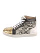 Christian Louboutin Snakeskin Animal Print Wedge Sneakers