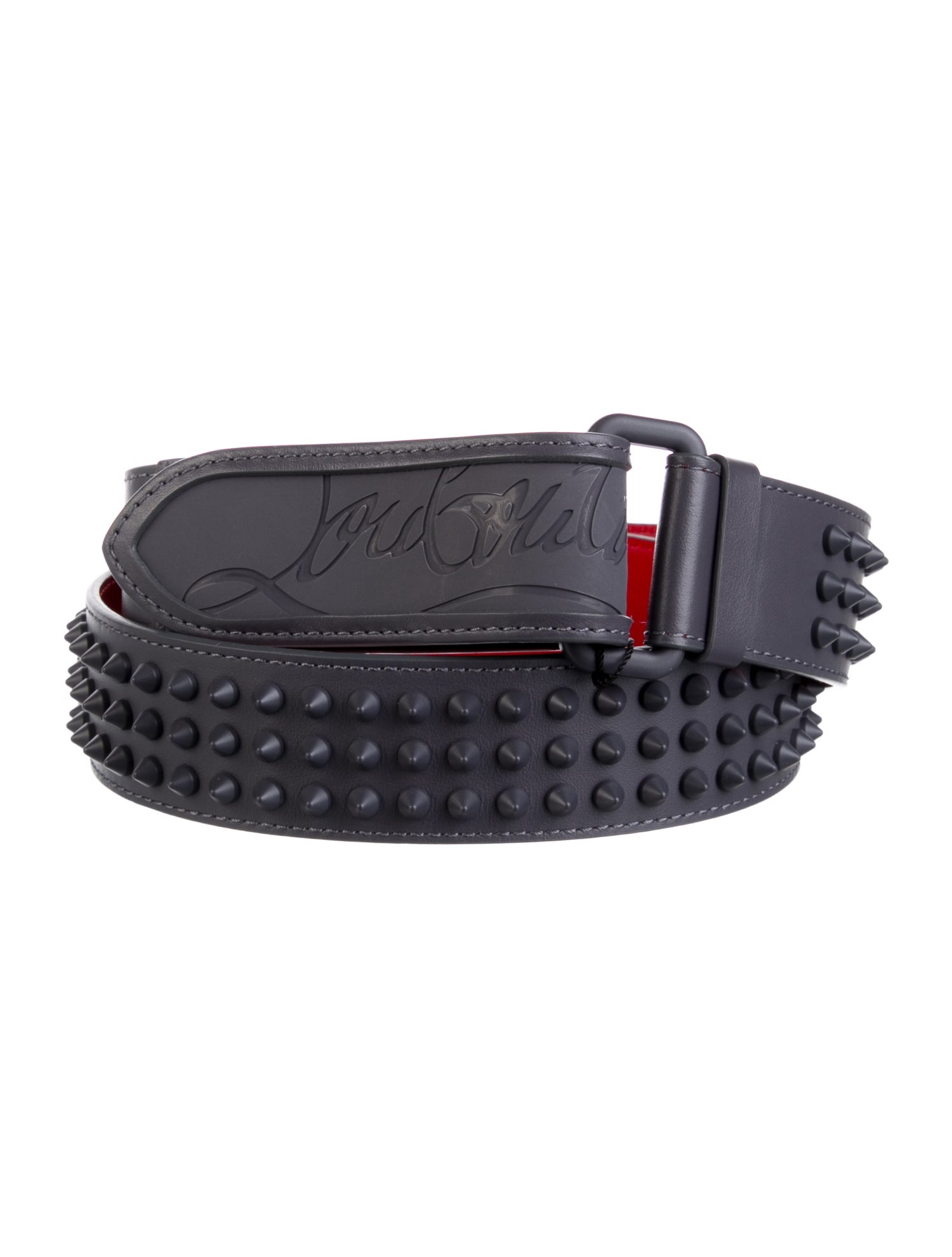 Christian Louboutin Rockstud Accents Leather Belt w/ Tags