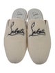 Christian Louboutin Shearling Embroidered Accent Slippers