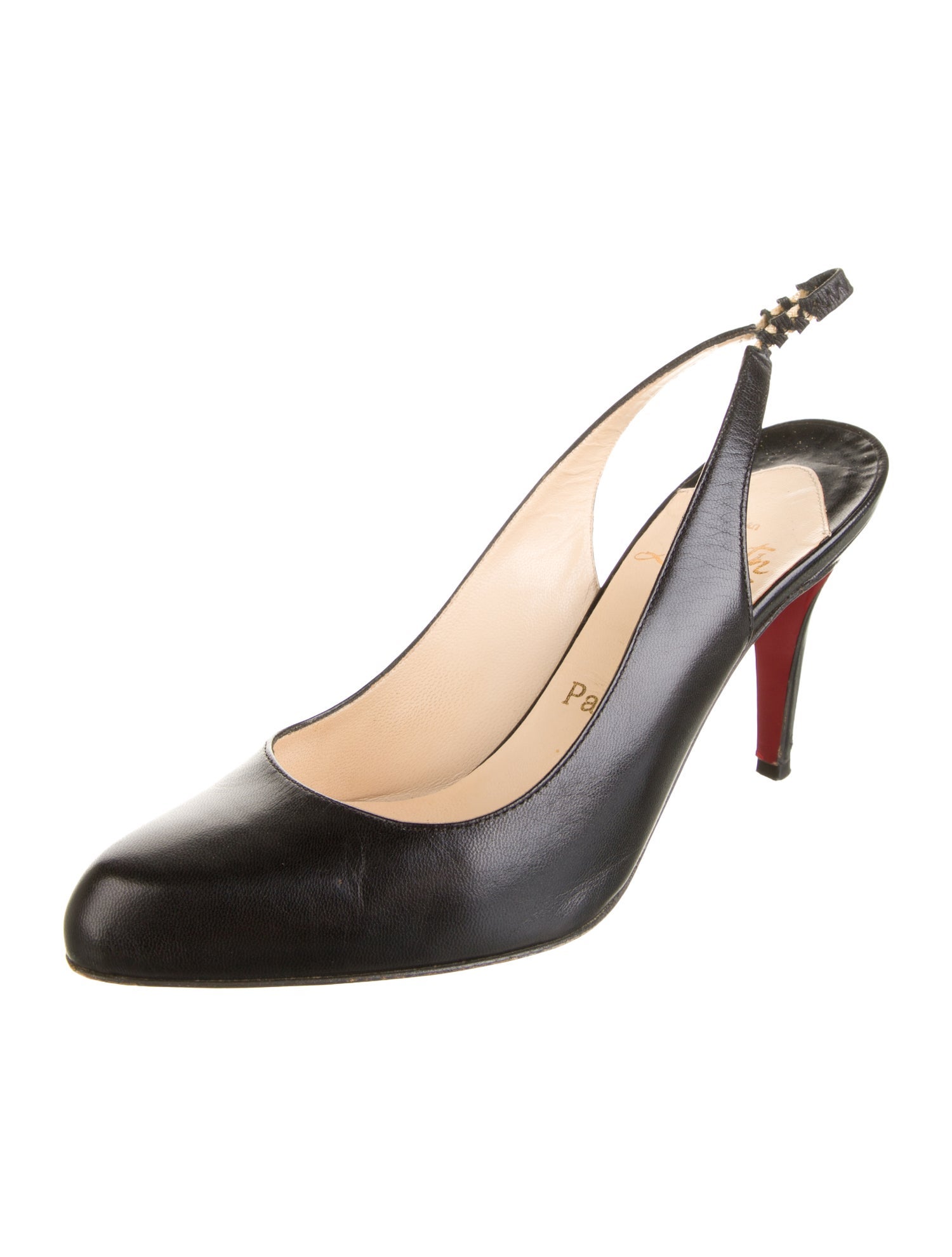 Christian Louboutin Leather Slingback Pumps