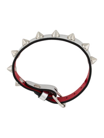 Christian Louboutin Leather Studded Wrap Bracelet