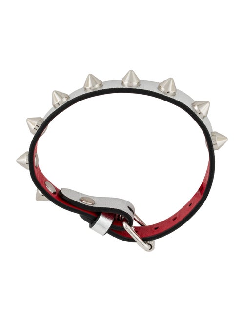 Christian Louboutin Leather Studded Wrap Bracelet
